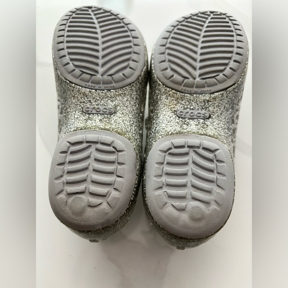 Girls Sparkly Croc Sandals - Picture 2 of 8